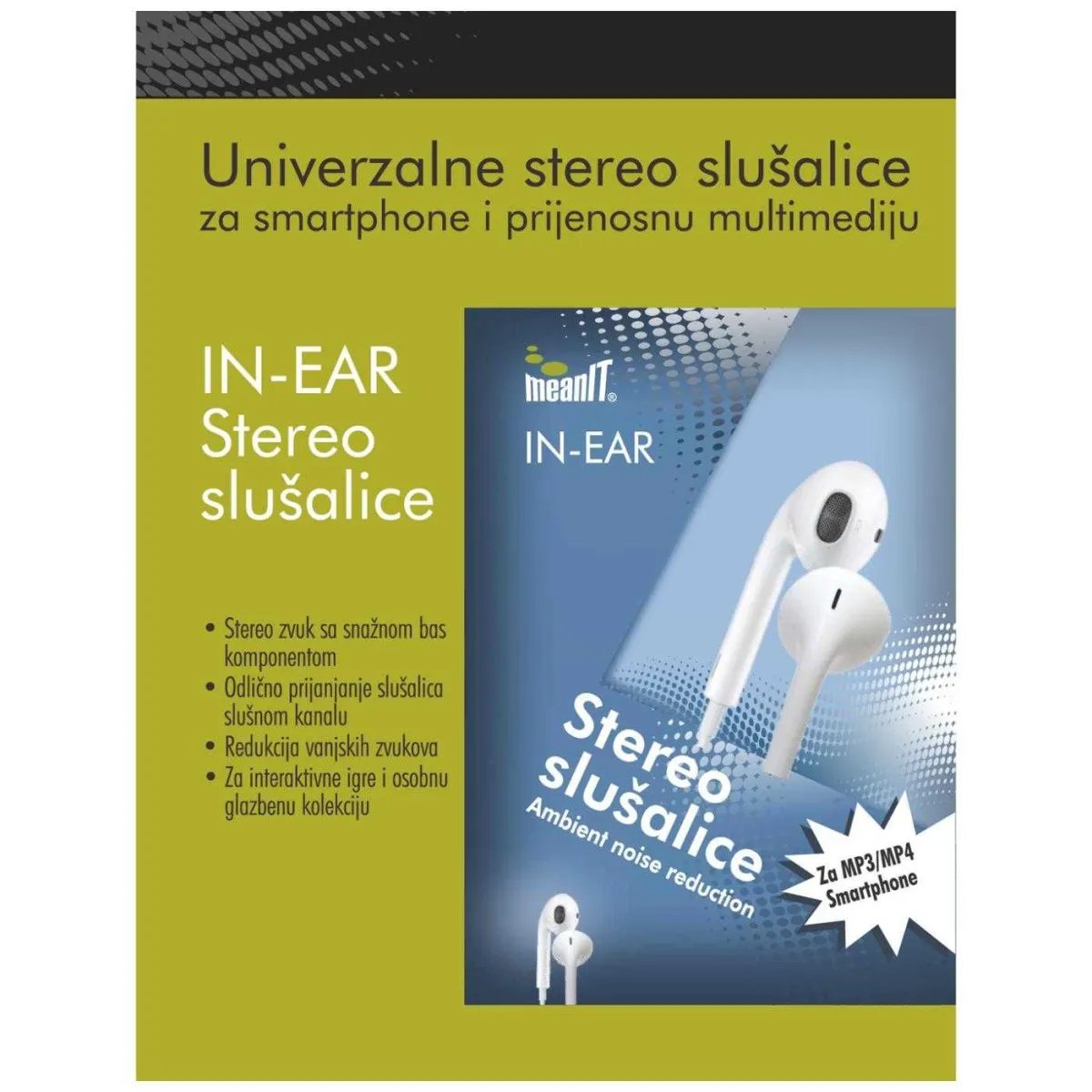 MEANIT Slušalice 3/5mm SLUNI4