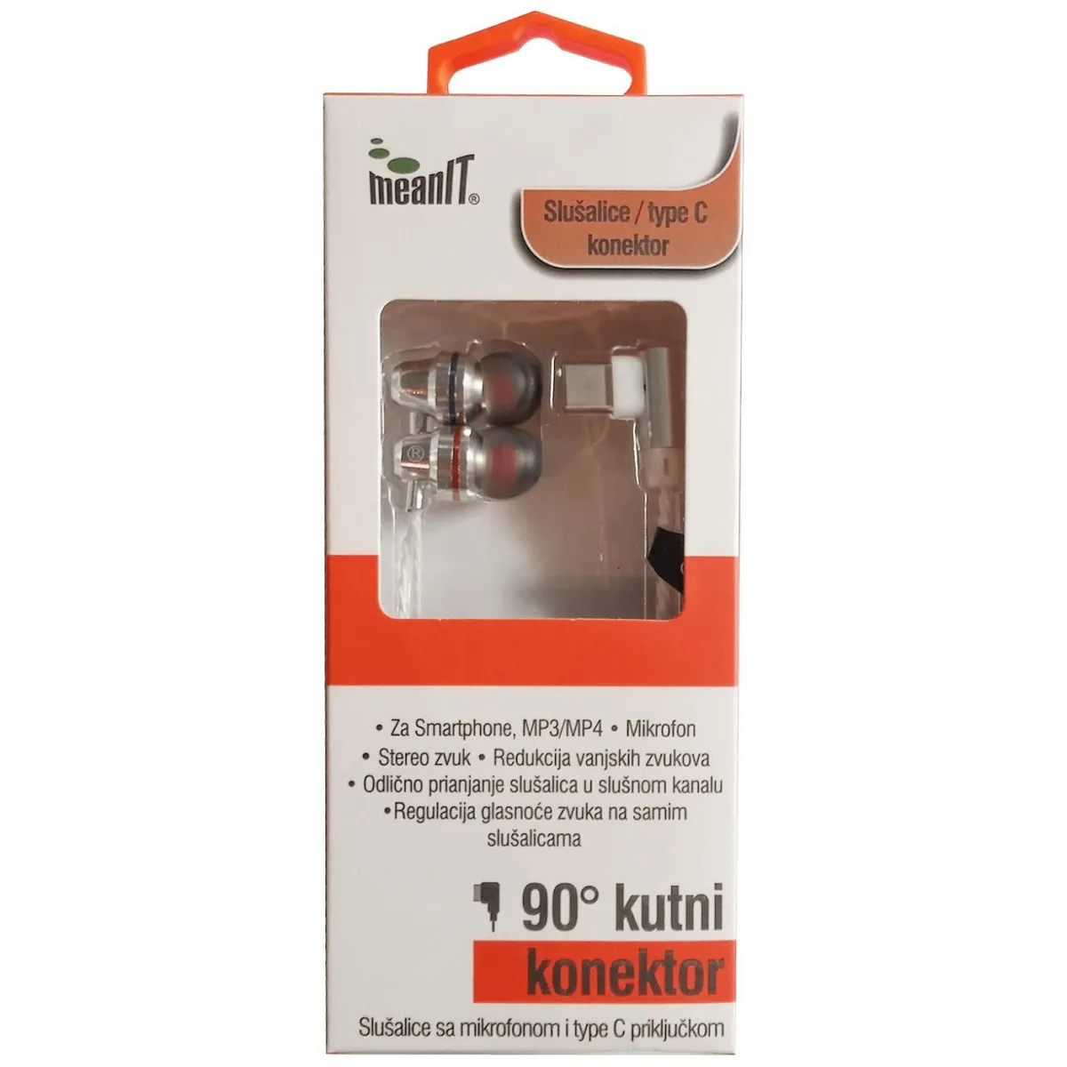 MEANIT Slušalice sa mikrofonom, SLUNI6