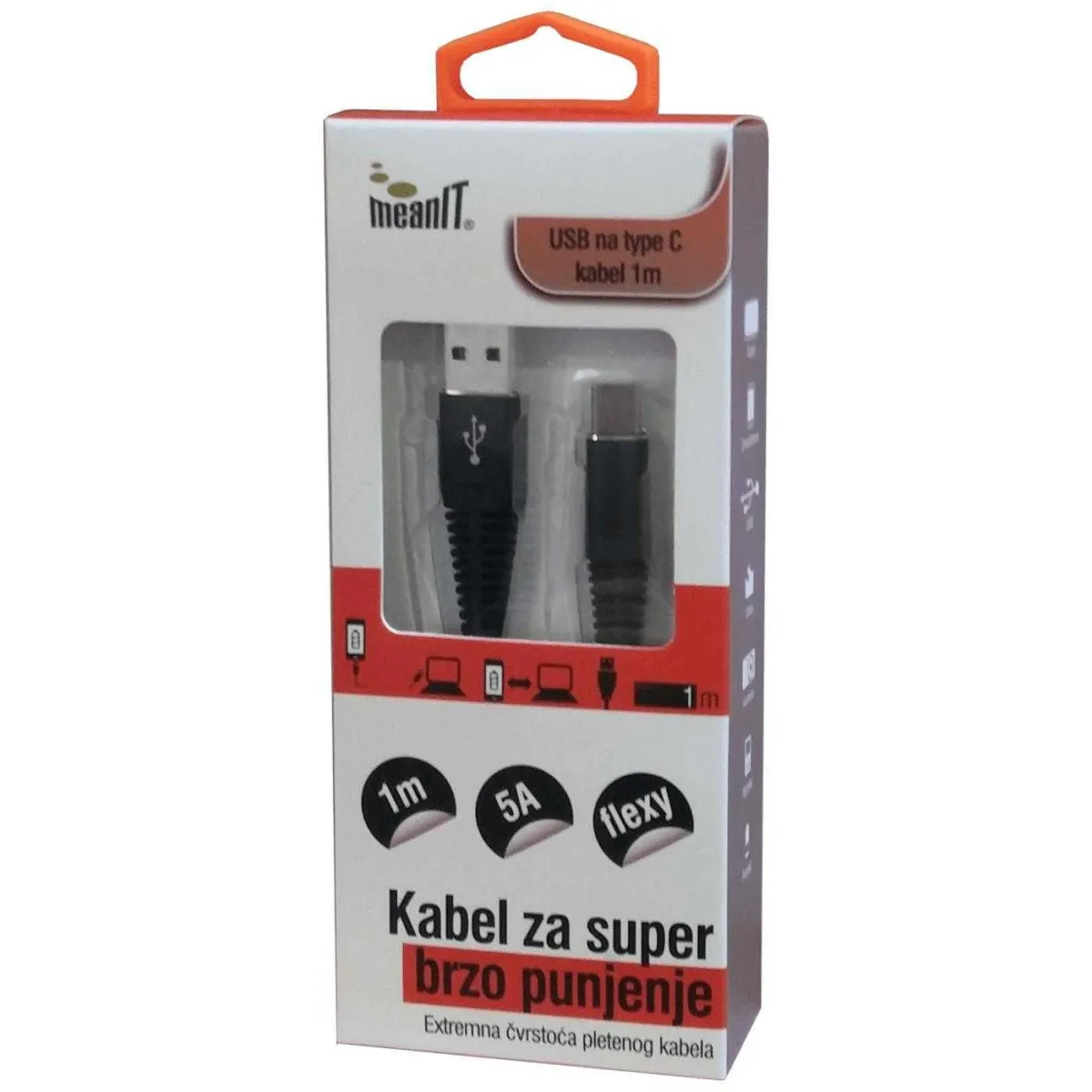MEANIT USB kabl USB / USB C, 5A