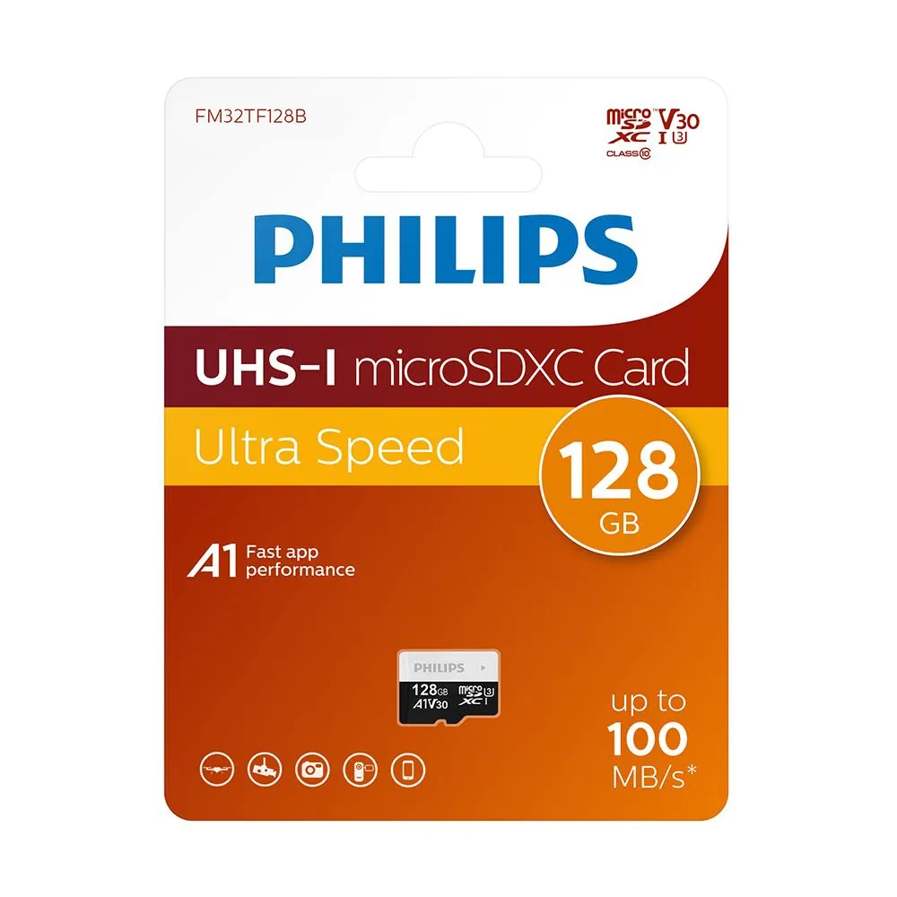 PHILIPS Memorijska kartica Micro SD 128GB V30 ULTRA SPEED (FM32TF128B/93)