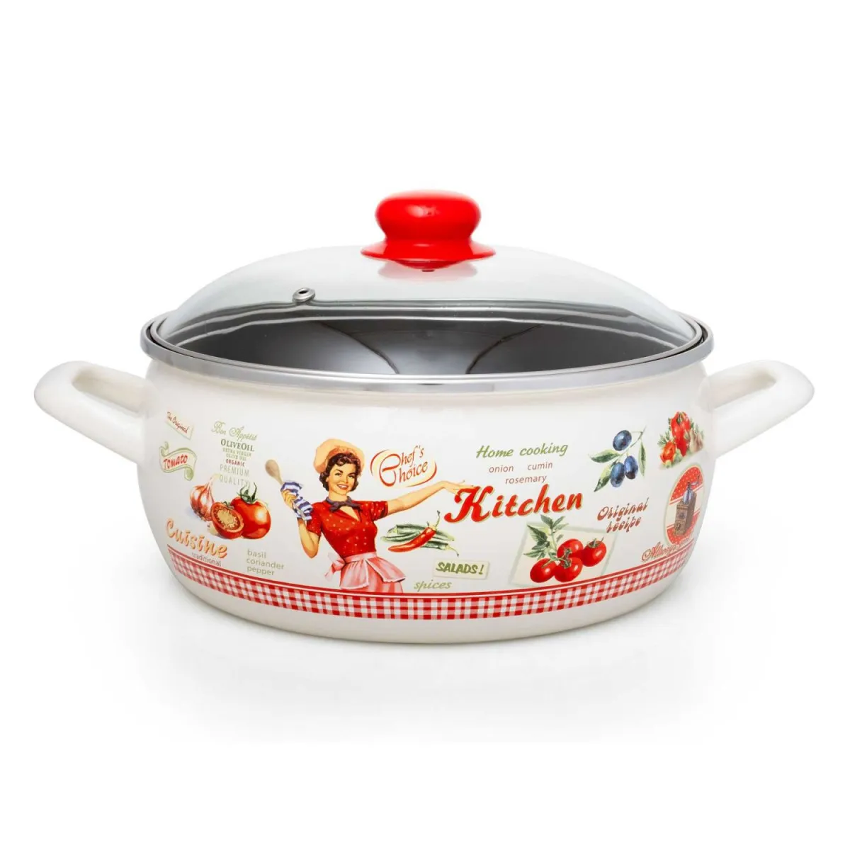 METALAC Plitka šerpa Raspevana kuvarica 24cm/5,3L