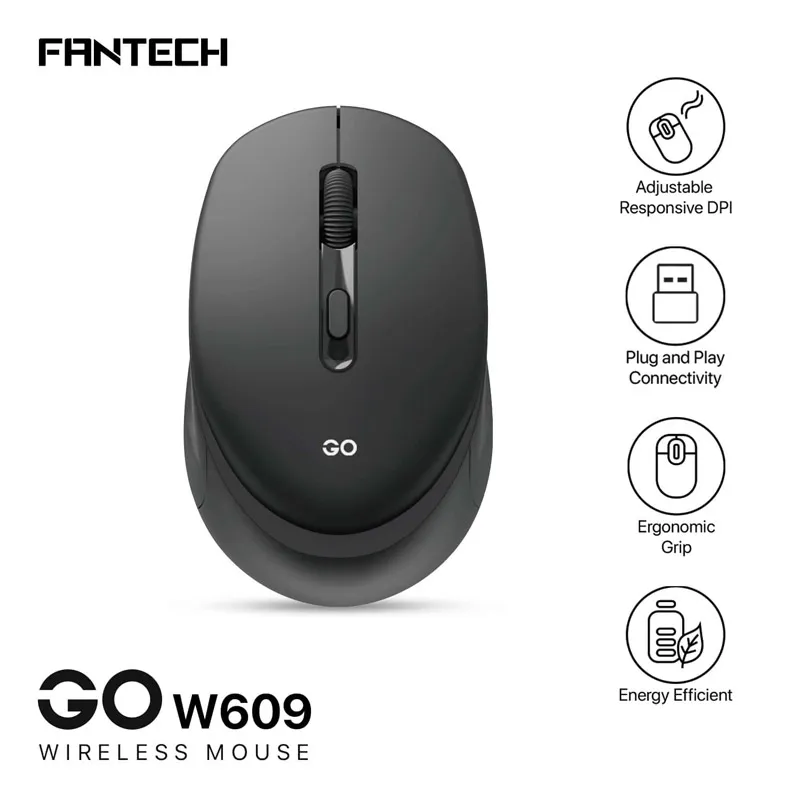 Miš Wireless Gaming Fantech W609 GO crni
