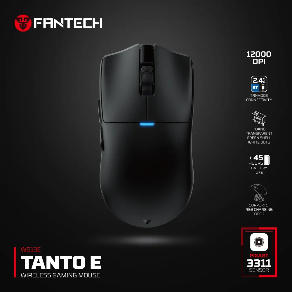 Miš Wireless Gaming Fantech WG13E Tanto E crni