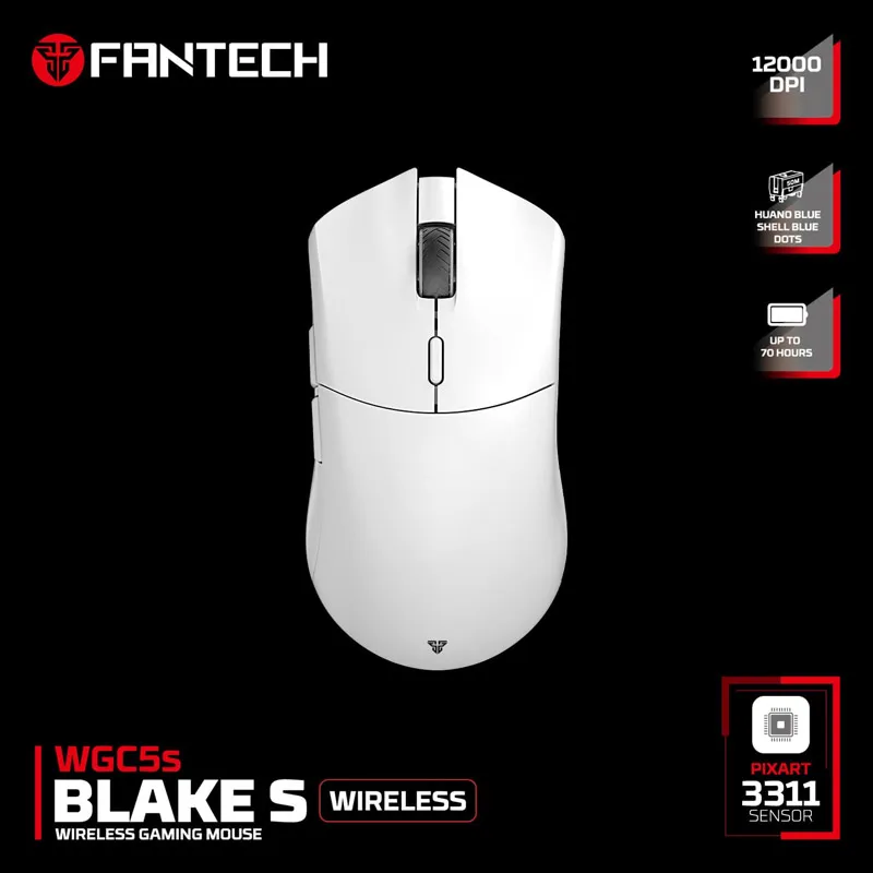 Miš Wireless Gaming Fantech WGC5S blake beli
