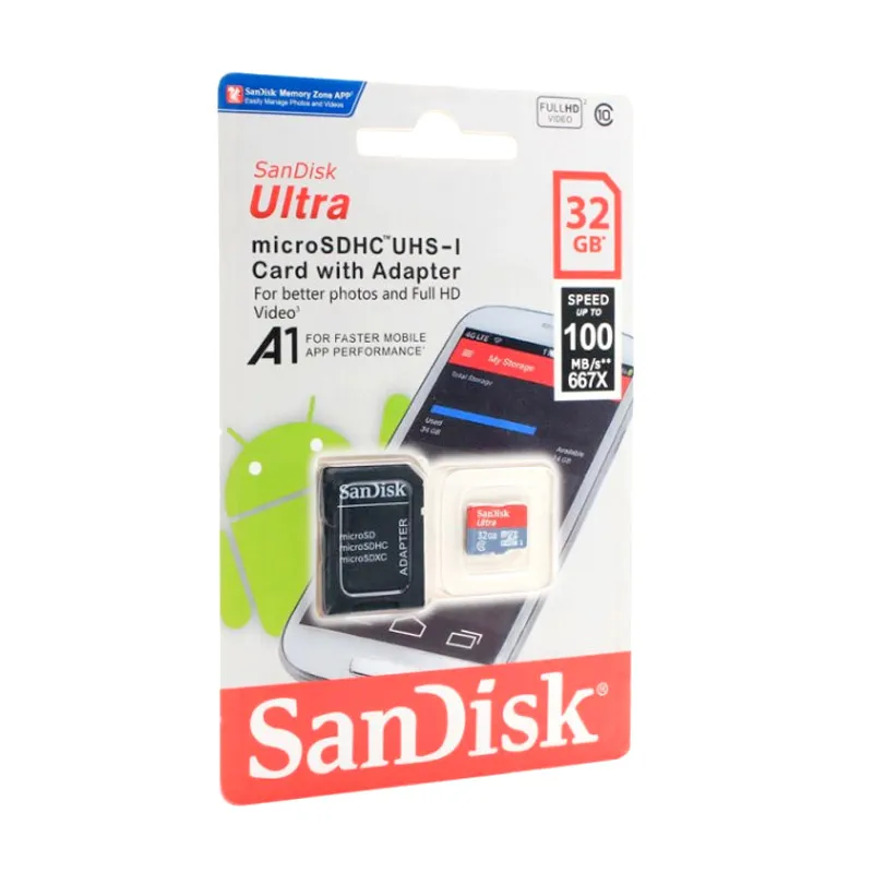 Micro SD SanDisk SDHC 32GB Ultra Micro 100MB/ s Class 10 sa adapterom