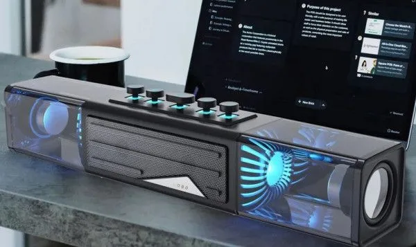 MICROLAB Bežični Bluetooth zvučnik MS213B/ 2x10W/ Baterija 3.7V/4000mA USB/ SD/ AUX/ LED/ crna