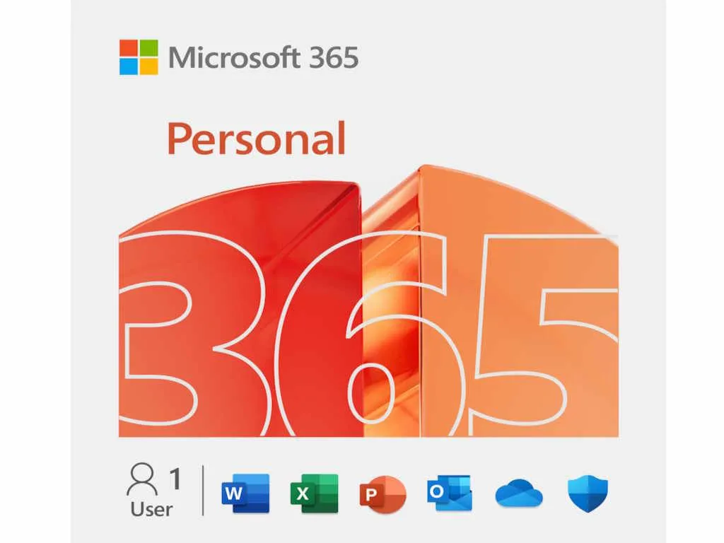 MICROSOFT Licenca Retail 365 Personal FY25H2 /32bit/64bit/English/1 korisnik/1 godina