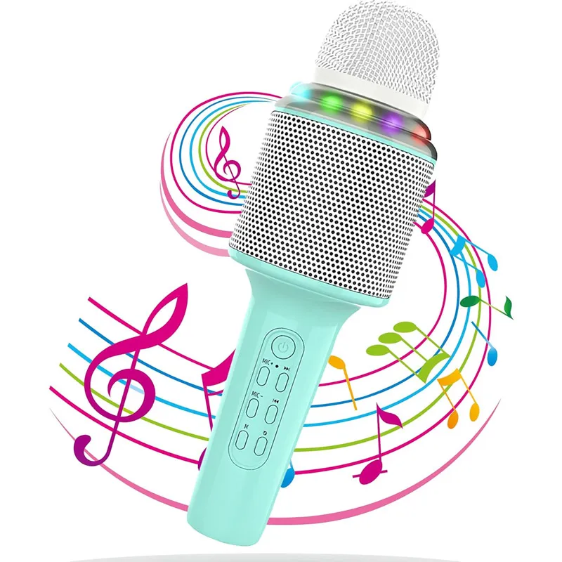 Mikrofon karaoke + zvučnik MKF X3 plavi