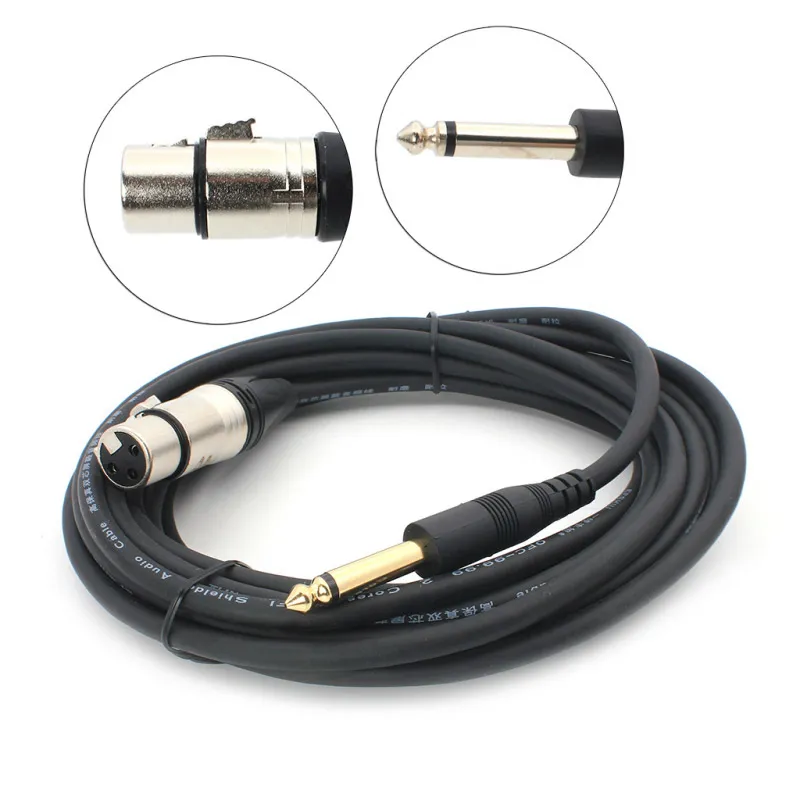 Mikrofonski kabel XLR M na 6/5mm JWD-AU20 5m