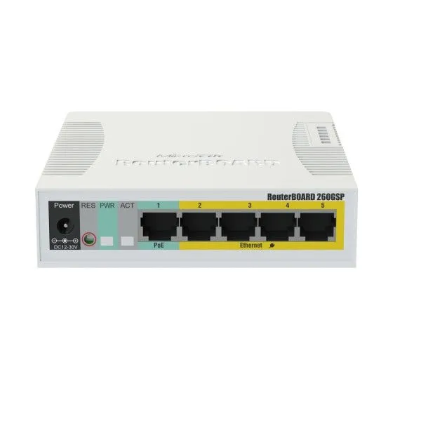 MIKROTIK CSS106-1G-4P-1S RB260GPS with SwitchOS and indor case
