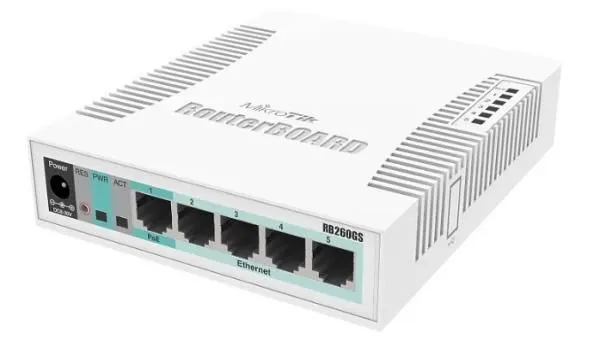 MIKROTIK CSS106-5G-1S Switch 5x RJ45 1000Mb/s, 1x SFP