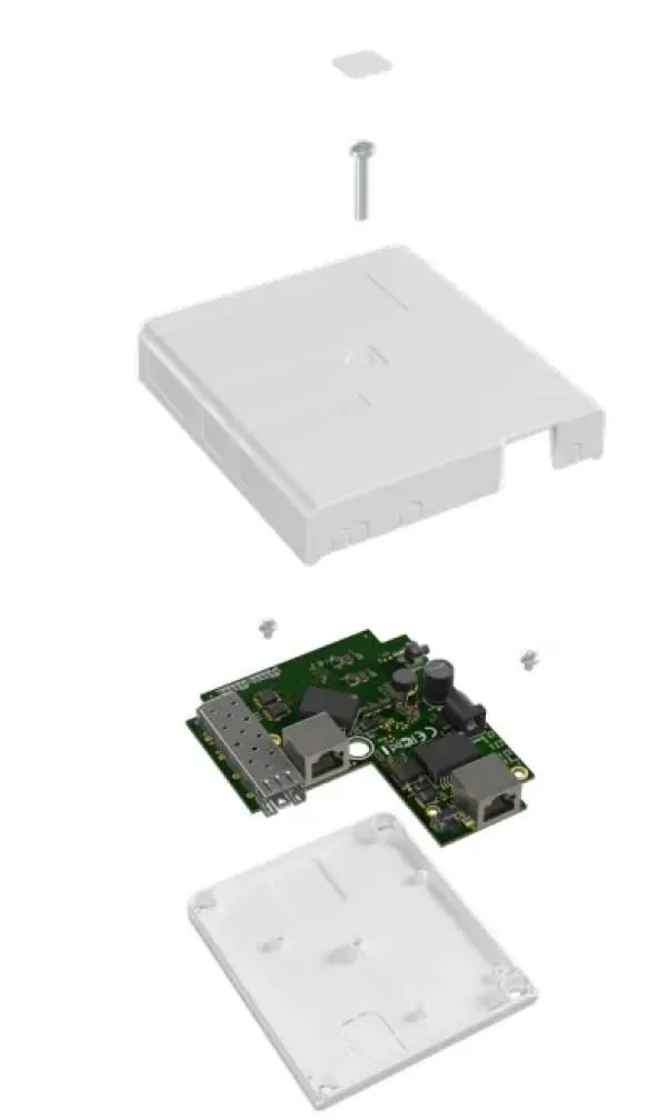 MIKROTIK gpen21 poe injector with sfp 2x rj45