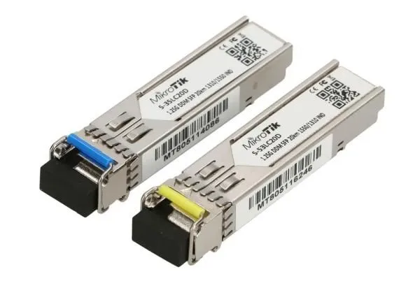 MIKROTIK S-3553LC20D pair of SFP modules 1.25G SM 20km T1310nm/R1550nm+1.25G SM 20km T1550nm/R1310nm