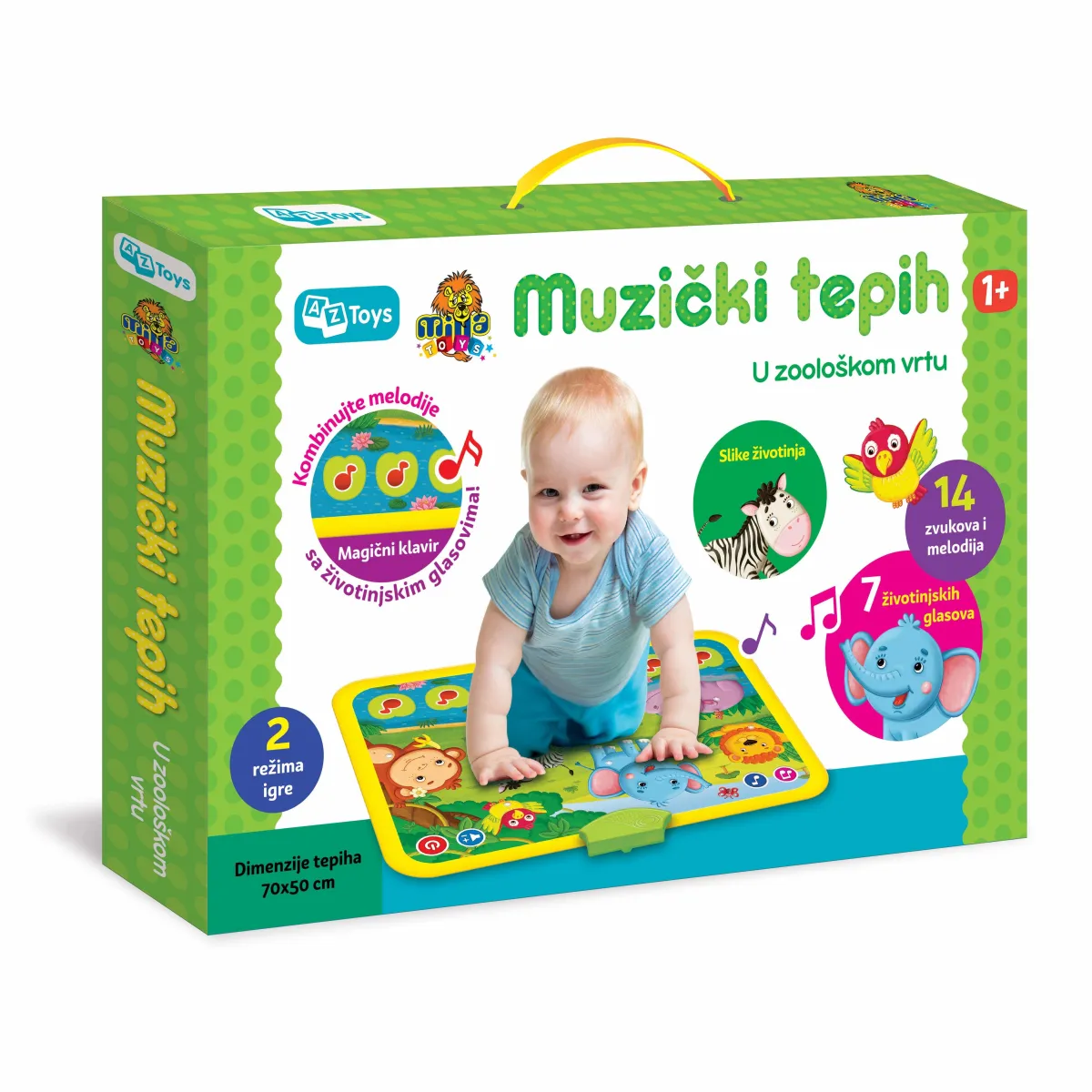 MILLA Muzički tepih U zoo vrtu