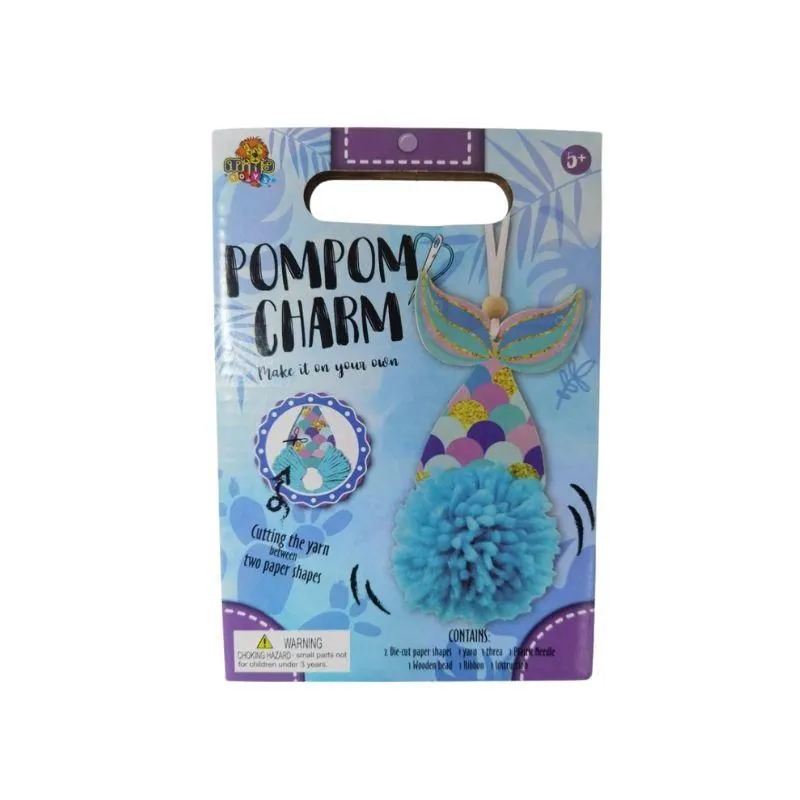 MILLATOYS Kreativni set Napravi svoj privezak za ključeve pompom Mermaid ss-19-6003