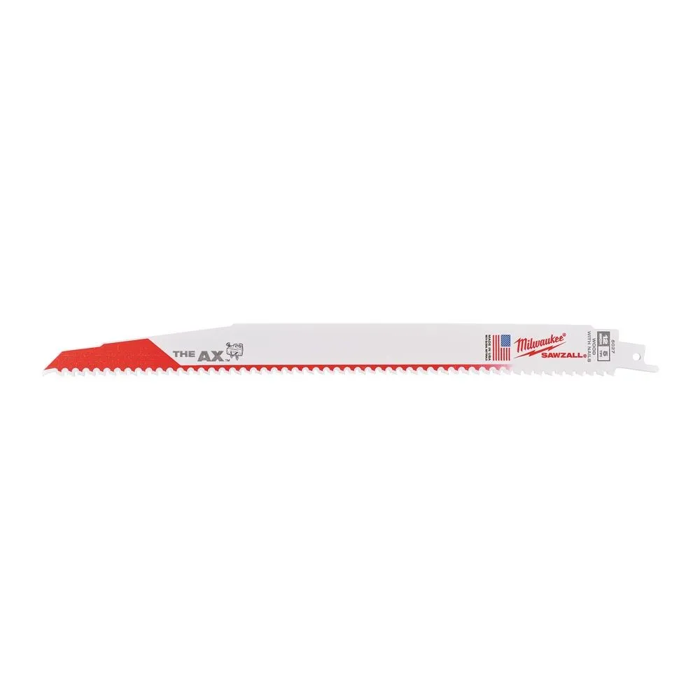 MILWAUKEE Sabljaste testerice za Drvo / Drvo sa ekserima: The AX™ Demolition blades 300mm 12 5TPI