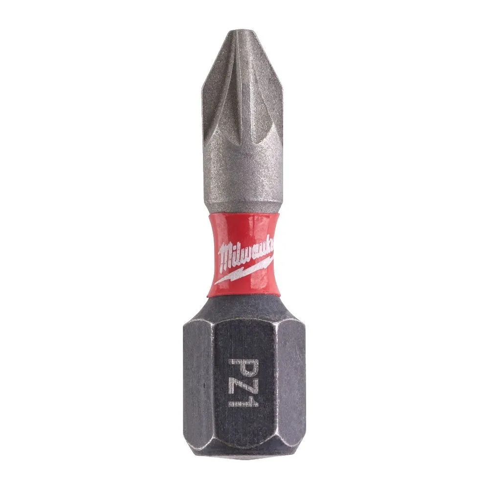MILWAUKEE Udarni bitovi PZ SHOCKWAVE ojačani 1/4" PZ1 (set od 2 kom)