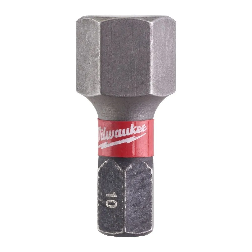 MILWAUKEE Udarni bitsevi HEX SHOCKWAVE ojačani 1/4″ 10 x 25mm