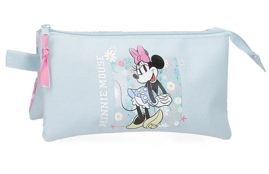 MINNIE HAPPY prazna pernica sa 3 pregrade - sky blue