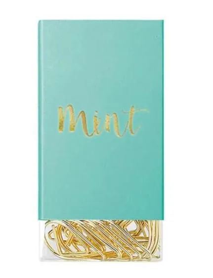 MIQUELRIUS Set od 15 zlatnih spajalica - Mint
