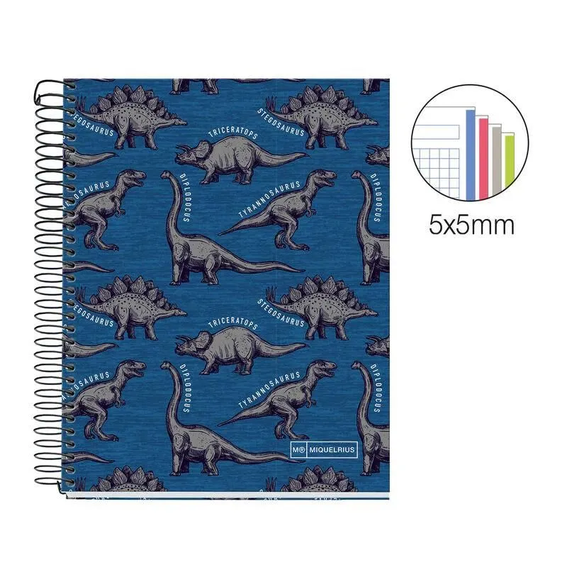 MIQUELRIUS Sveska A5 140 listova kvadratići - Wild dino
