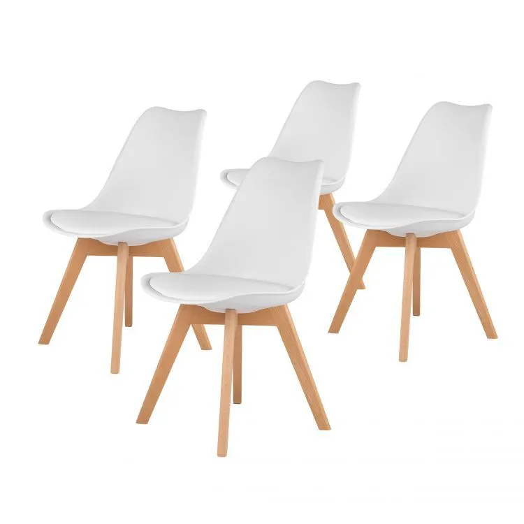 MODERNHOME Trpezarijske stolice set 4 kom filipo bela