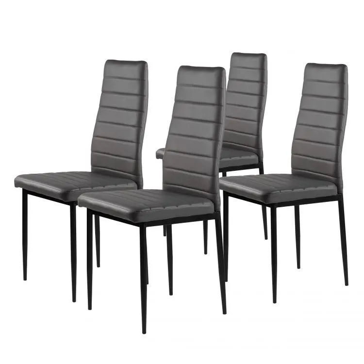 MODERNHOME Trpezarijske stolice set 4 kom tami dark gray