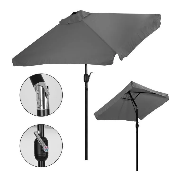 MODERNHOME Veliki pravugaoni suncobran dark grey