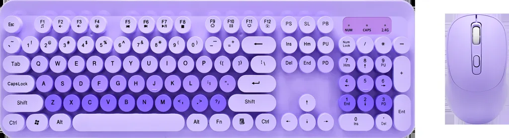 MOJA KNJIŽARA TASTATURA I MIŠ BEŽIČNI SET OP24376 ljubičasta roze