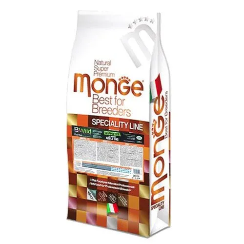 MONGE Hrana za pse BWild All breeds Adult BFB granule 30/20 divlja patka i krompir 15kg