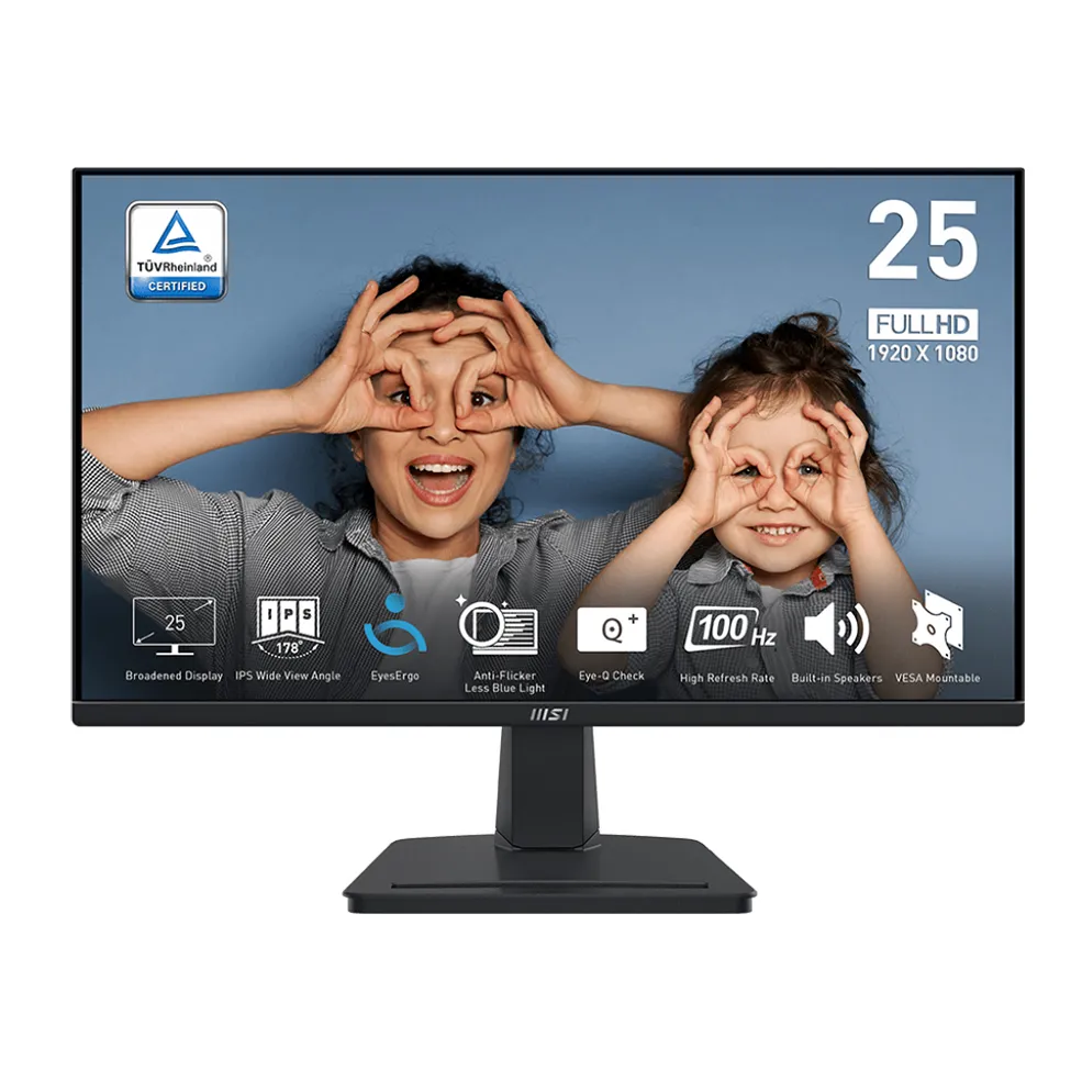 Monitor MSI 25/ MSI PRO MP251/ IPS/ FHD/ 100Hz/ 1ms MPRT/ HDMI / DP