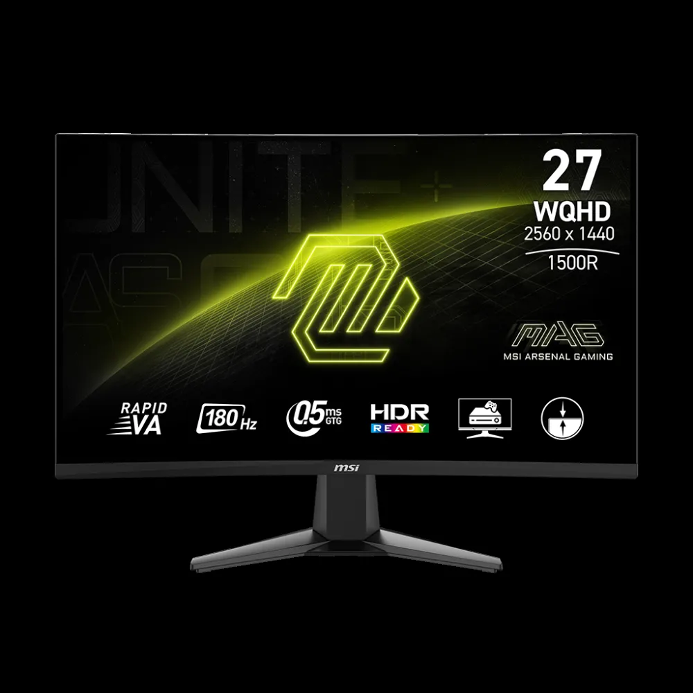 Monitor MSI 27/ MSI MAG 274CQF VA WQHD 180Hz/ 0.5ms/ DP / 2XHDMI  Zakrivljen