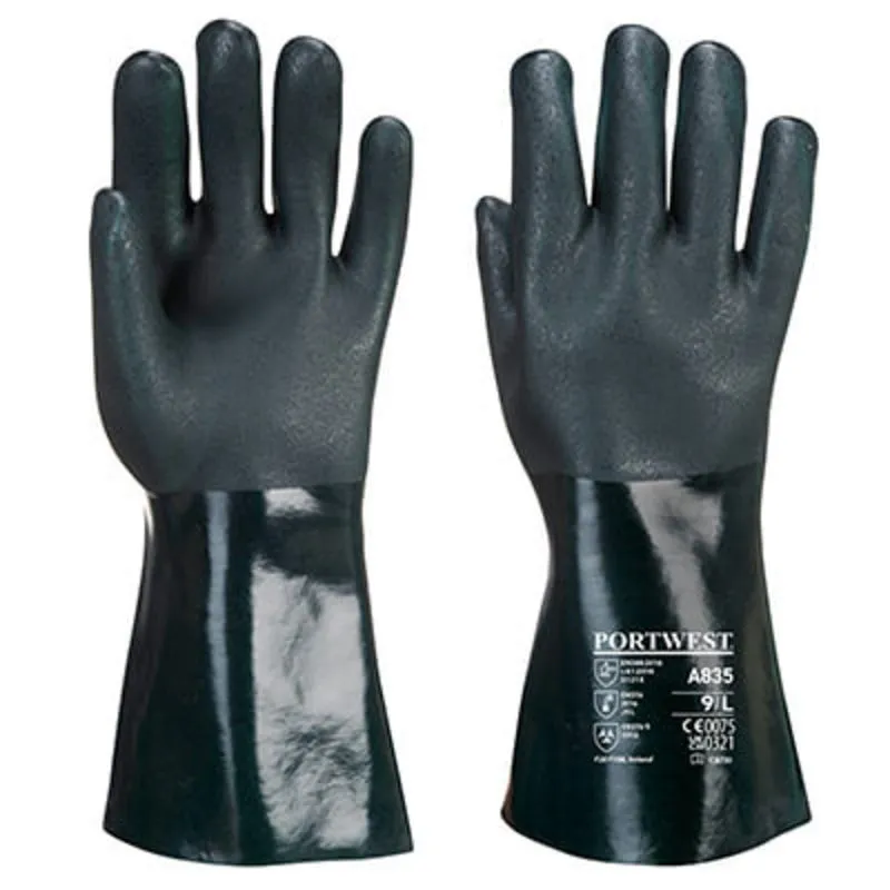 MONSUN Rukavice M835 duplomočene PVC dužine 35cm