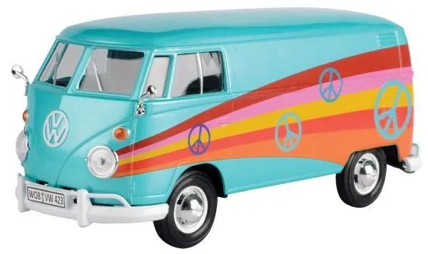 MOTOR MAX Metalni model automobila 1:24 Volkswagen Delivery van Peace