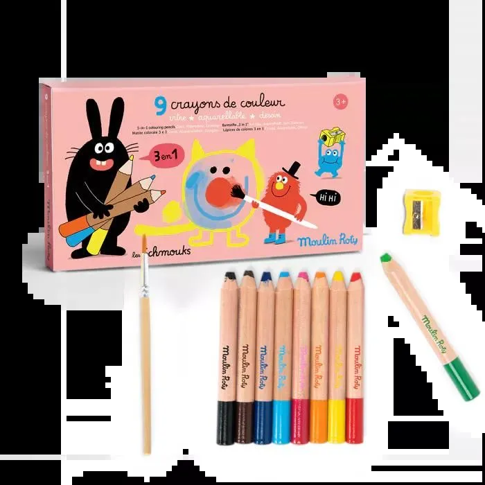 MOULIN ROTY Drvene bojice 3u1