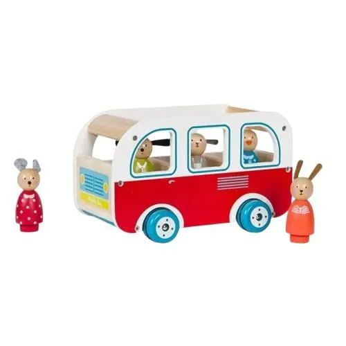 MOULIN ROTY Drveno vozilo autobus - La Grande Famille