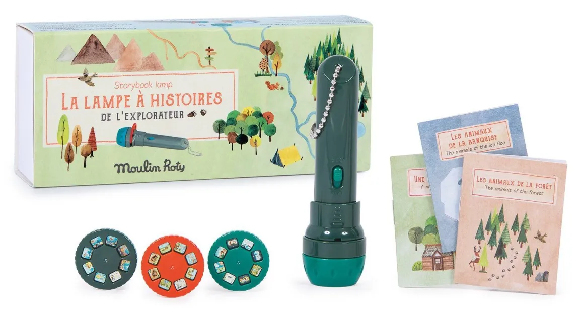 MOULIN ROTY Igračka Mini projektor - Les grands explorateurs