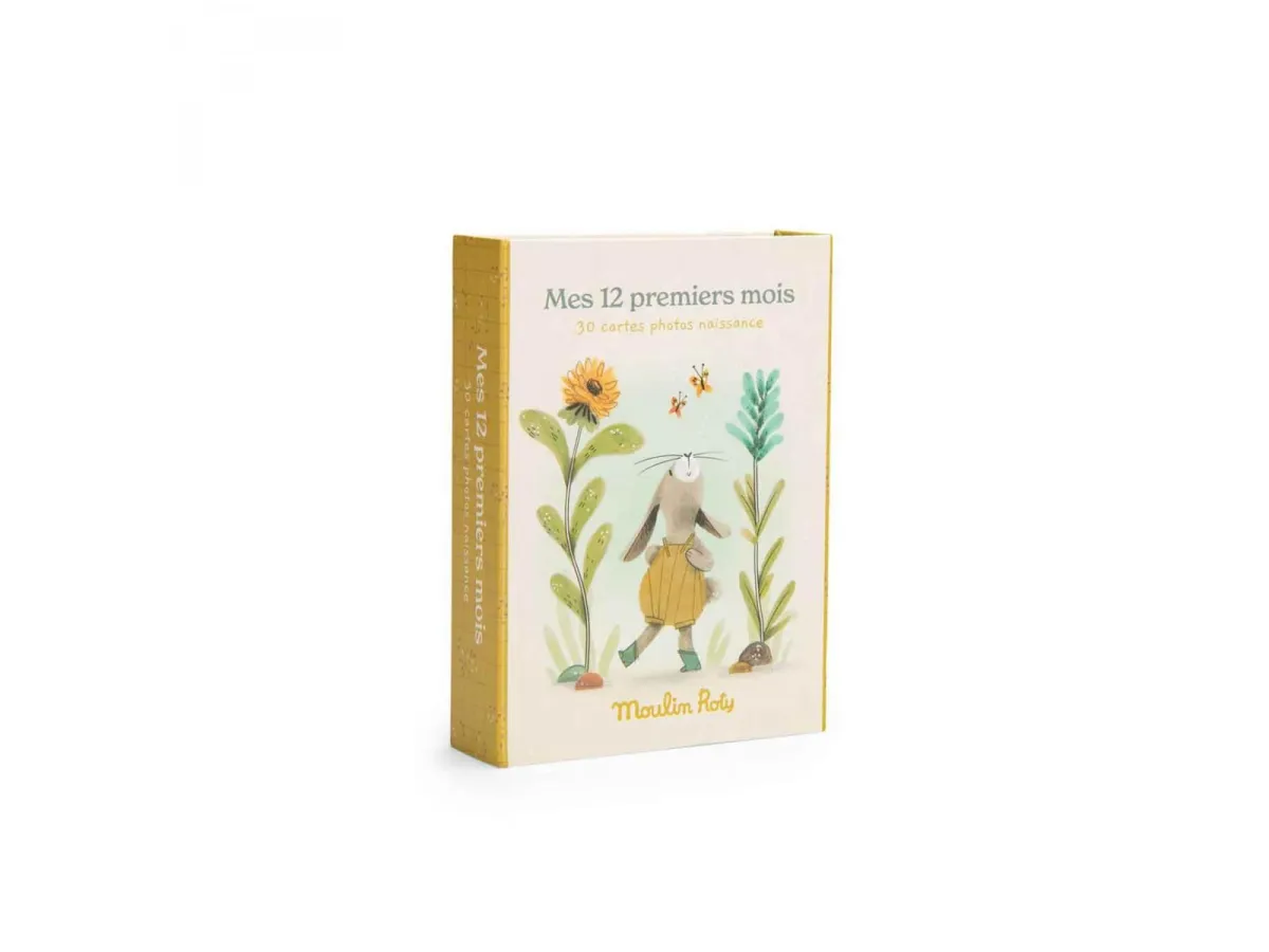 MOULIN ROTY Knjiga uspomena Mojih prvih 12 meseci na francuskom jeziku - Trois Petits Lapins