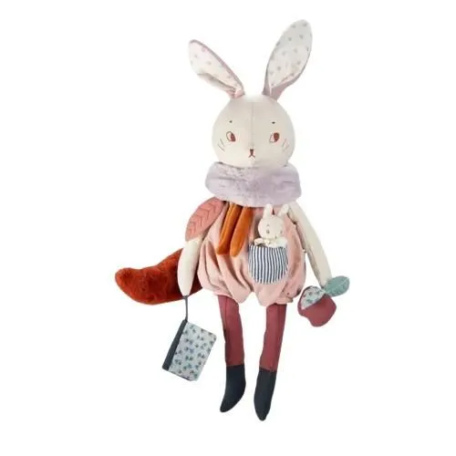 MOULIN ROTY Plišana igračka zeka - Après la pluie