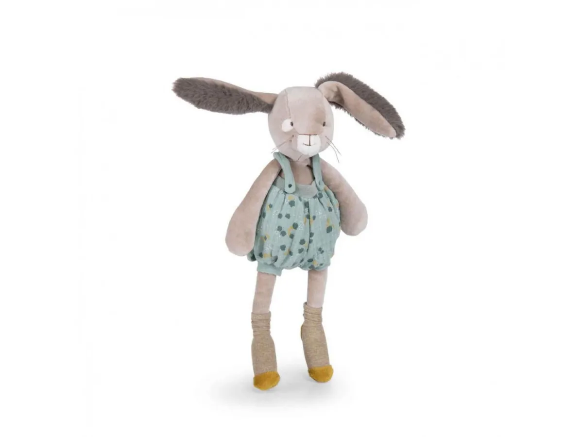 MOULIN ROTY Pllišana igračka Zeka - Trois Petits Lapins, siva