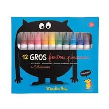 MOULIN ROTY Set flomastera sa četkicom - Les Schmouks 12/1