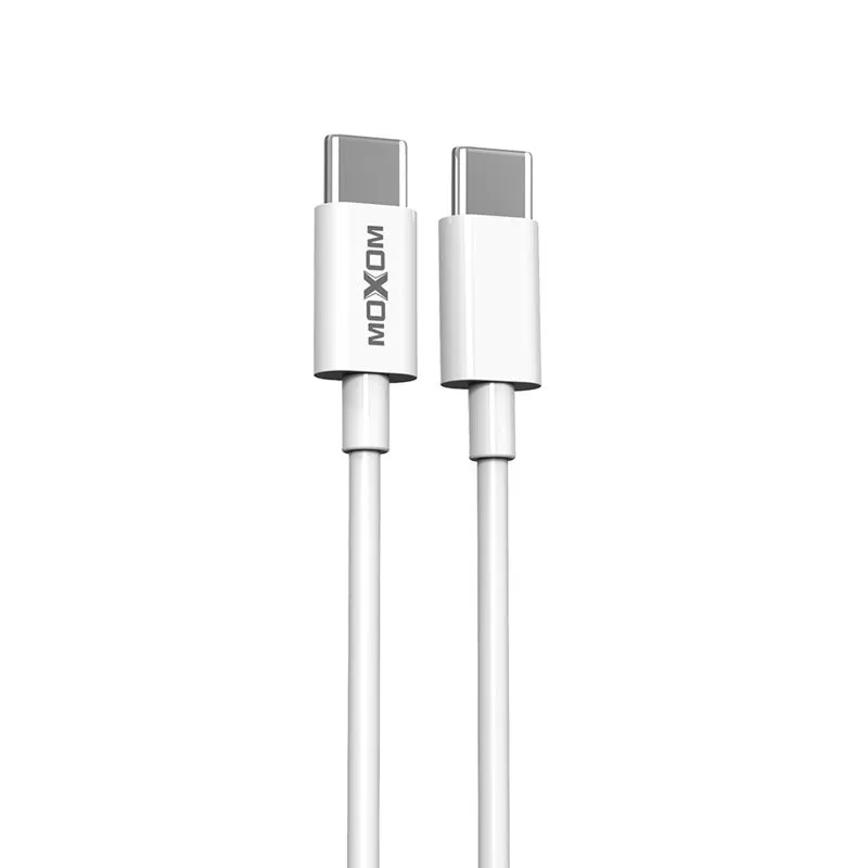 MOXOM USB data kabal MX-CB128 Type C na Type C PD 60W 20cm/ bela