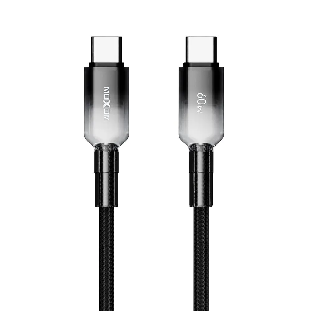 MOXOM USB data kabal MX-CB309 60W Fast Type-C na Type-C/ crna