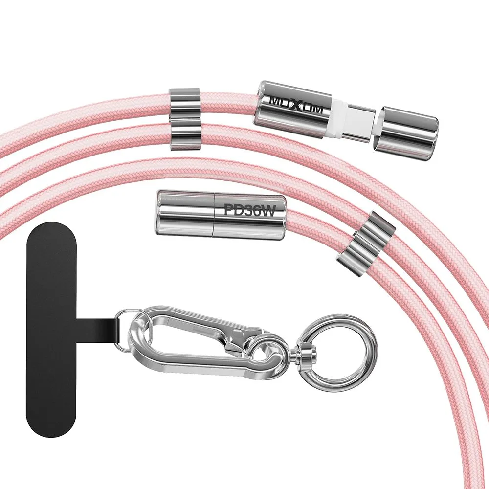 MOXOM USB data kabal MX-CB313 Type-C to Lightning strap/ roza