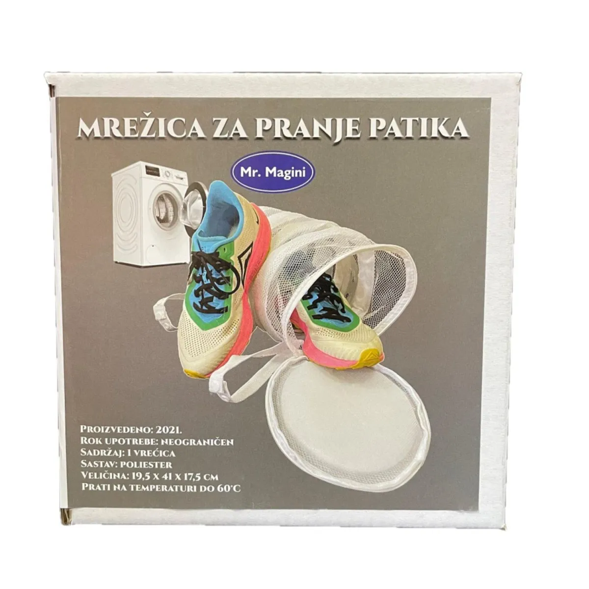 Mr.Magini Mrežica za pranje patika 19/5x41x17/5cm