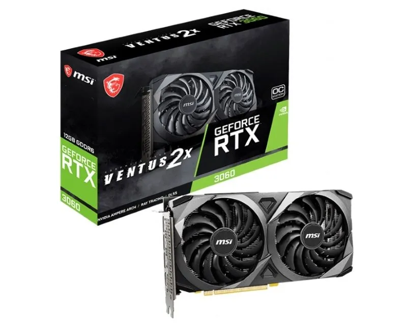 MSI Grafička karta RTX 3060 12GB VENTUS 2X 12G OC LHR