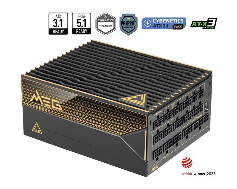 MSI MEG Ai1600T PCIE5 1600W napajanje