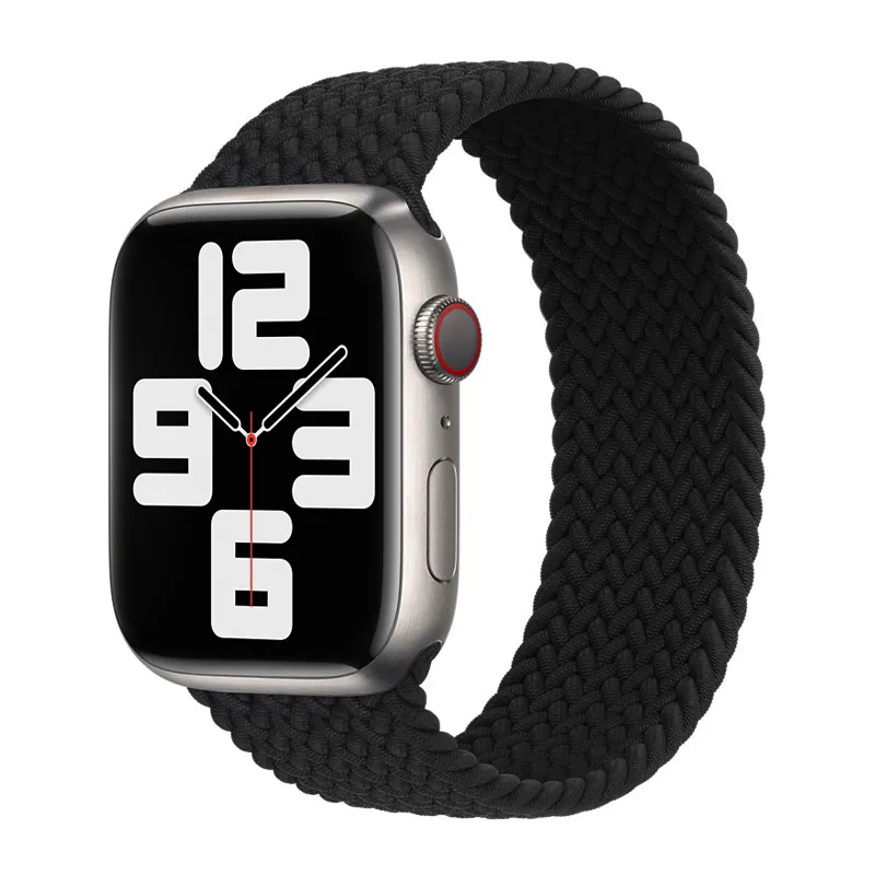 Narukvica za Apple Watch Braided Solo Loop black L 42/ 44/ 45 mm