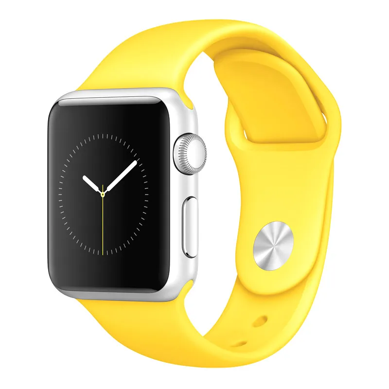 Narukvica za Apple Watch Silicone Strap light yellow S/ M 42/ 44/ 45 mm