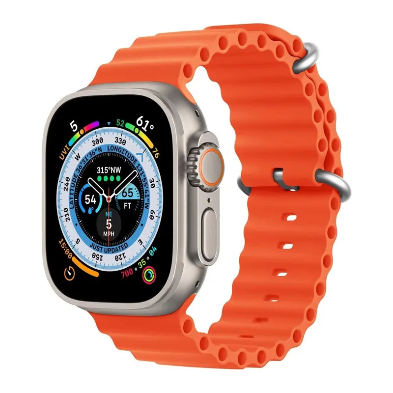 Narukvica za Apple Watch Ultra Ocean Band orange 49/ 45/ 44/ 42 mm